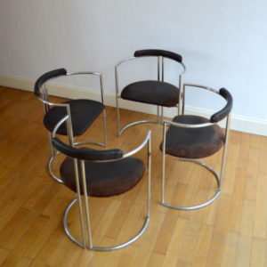 chaises design années 70 space age 2