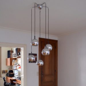 Suspension – Lampe pendante années 70 vintage 12