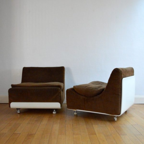 Deux fauteuils Orbis par Luigi Colani pour Cor 1969