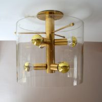 Superbe Lampe / Plafonnier sputnik Design par Doria 1960s