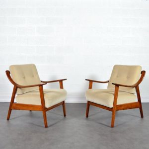 Paire de fauteuils années 60 Knoll vintage 1