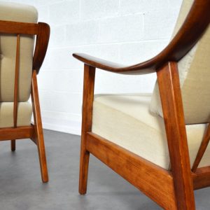 Paire de fauteuils années 60 Knoll vintage 18