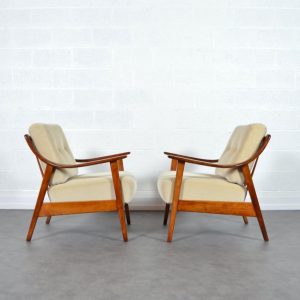 Paire de fauteuils années 60 Knoll vintage 21