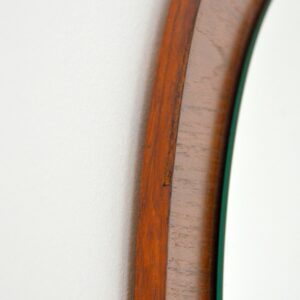 Miroir rond scandinave vintage 1960s 18