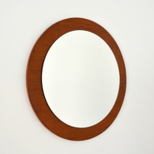 Miroir rond scandinave vintage 1960s 2