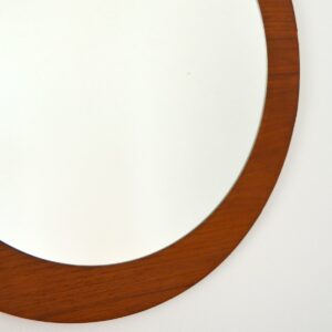 Miroir rond scandinave vintage 1960s 7