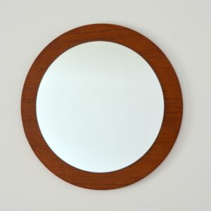 Miroir rond scandinave vintage 1960s 8
