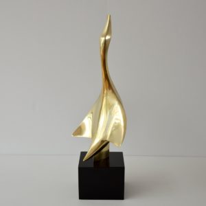 sculpture Philippe Jean en bronze doré 1978 vintage 10