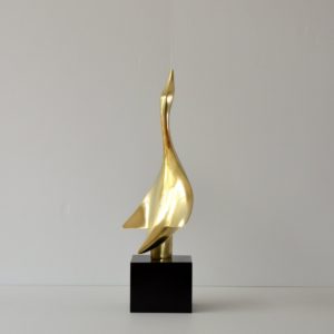 sculpture Philippe Jean en bronze doré 1978 vintage 11
