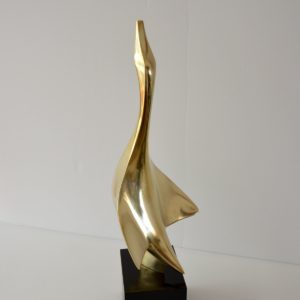 sculpture Philippe Jean en bronze doré 1978 vintage 35