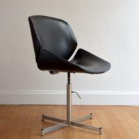Fauteuil / Chaise de bureau pivotante Design 1960s