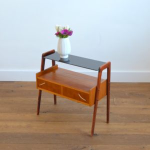Table d’appoint : console scnadinave 1960 teck vintage 32