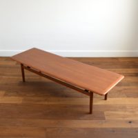 Grande table basse 187 cm – Scandinave teck, par Jason Møbler – Danemark vintage 1960s