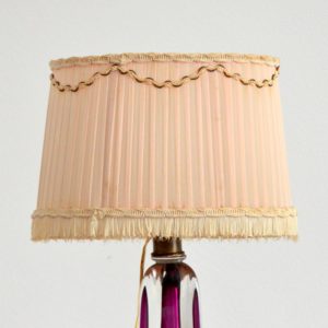 Lampe de table en cristal Val St. Lambert 1960 vintage b