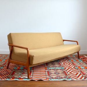 Canapé : Daybed Scandinave teck 1960 vintage 2