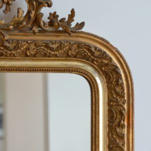 Grand miroir doré Louis Philippe XIXème siècle vintage 13