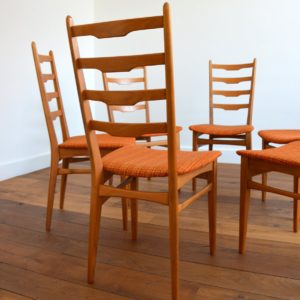 chaises à manger par Mignon Möbel 1960 scandinave vintage 41