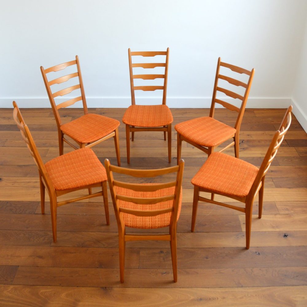 Suite de 6 chaises à manger par Mignon Möbel 1960s