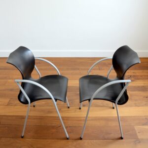 Fauteuil : chaise design années 80 vintage 1