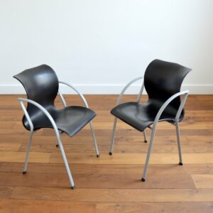 Fauteuil : chaise design années 80 vintage 17