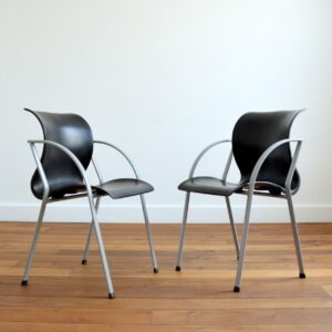 Fauteuil : chaise design années 80 vintage 19