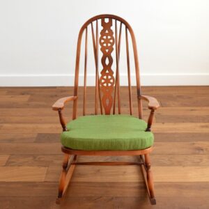 Rocking chair : chaise à bascule Windsor 1950 vintage 16