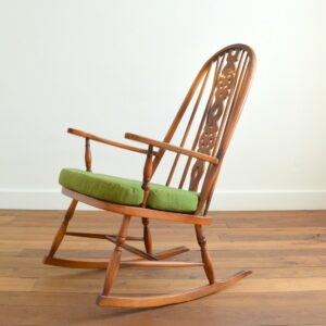 Rocking chair : chaise à bascule Windsor 1950 vintage 3