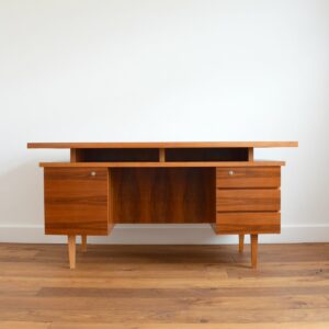 Desk : Bureau scandinave teck 1970 vintage 42
