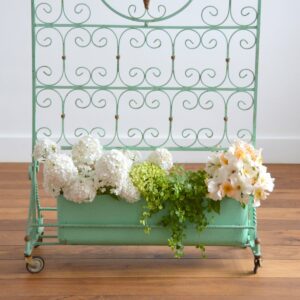 Jardinière : porte plante en fer forgé vintage 24