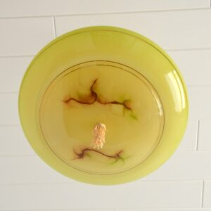 Suspension : Vasque opaline art déco vintage 20