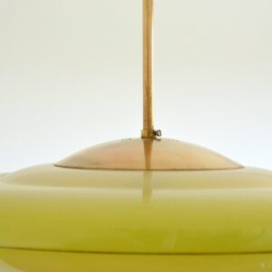 Suspension : Vasque opaline art déco vintage 25