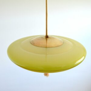 Suspension : Vasque opaline art déco vintage 26
