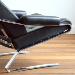 Fauteuil : lounge chair en cuir pour COR, Allemagne 1960 vintage 26