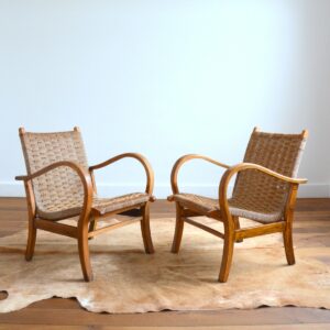 Fauteuils Bauhaus Erich Dieckmann, easy chair 1930 art déco vintage 9