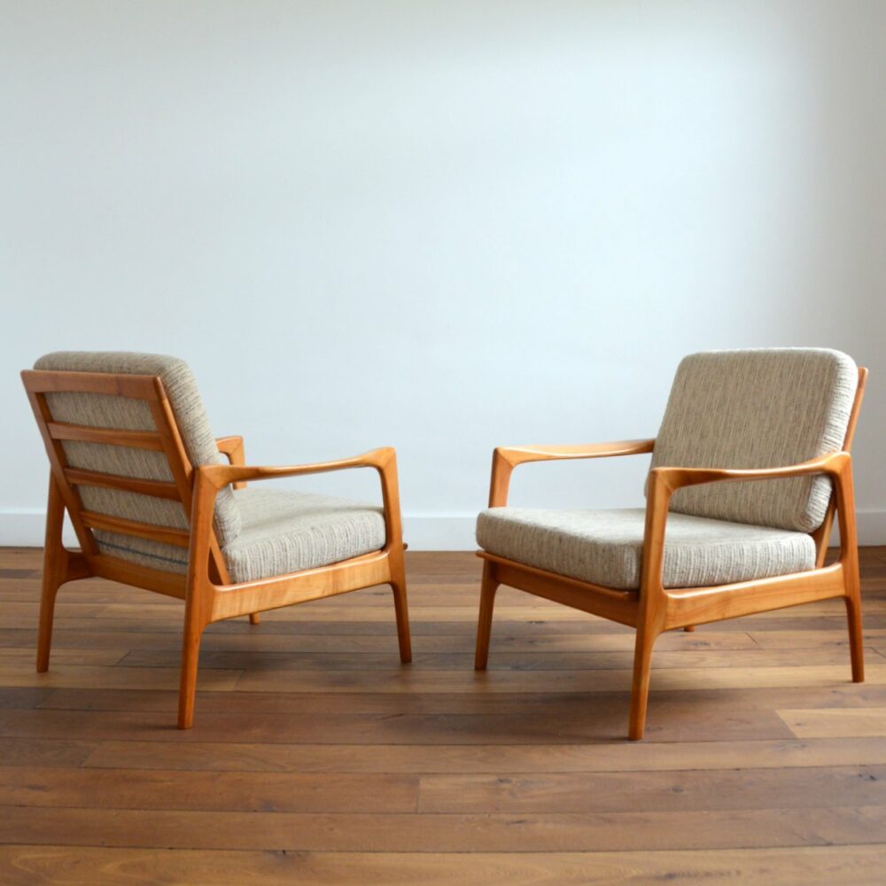 Paire de fauteuils scandinave 1960s