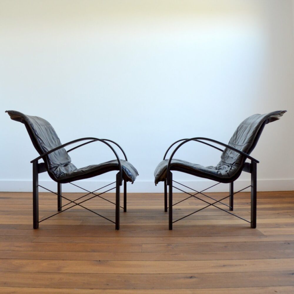 Paire de fauteuils Design par Tord Bjorklund pour Polhem Ikea vintage 1980s