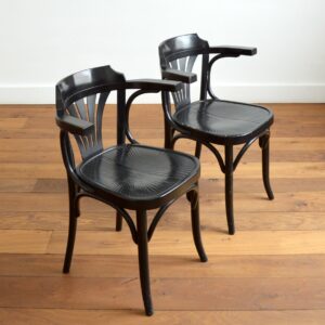 2 fauteuils Thonet bois courbé vintage 12