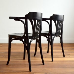 2 fauteuils Thonet bois courbé vintage 27