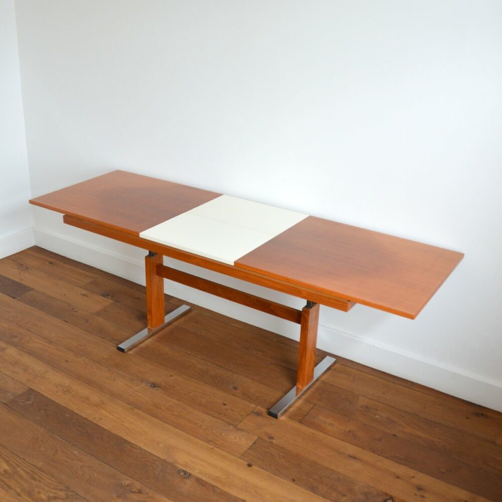 Table Transformable / Table basse / Table à manger / Bureau Design Scandinave 1960s