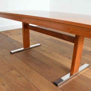 Table transformable scandinave teck 1960 vintage 13