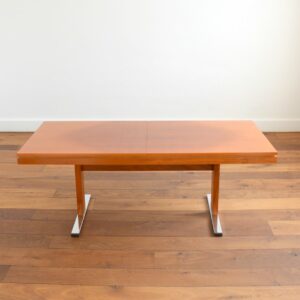Table transformable scandinave teck 1960 vintage 3