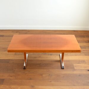 Table transformable scandinave teck 1960 vintage 32