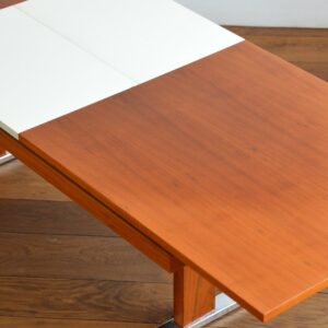 Table transformable scandinave teck 1960 vintage 49