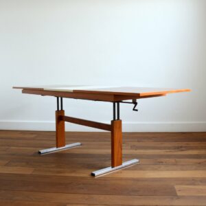 Table transformable scandinave teck 1960 vintage 67