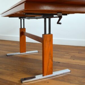 Table transformable scandinave teck 1960 vintage 73