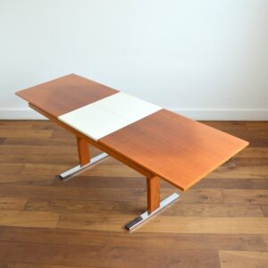 Table transformable scandinave teck 1960 vintage 77