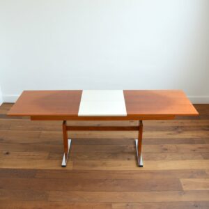 Table transformable scandinave teck 1960 vintage 87