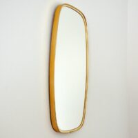 Miroir rétroviseur laiton 1960s