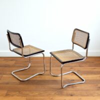 Paire de chaises Marcel Breuer / Cesca B32 /  Made in Italy vintage