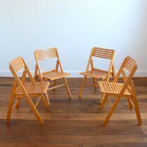 Chaises pliantes scandinave 1970 vintage 1